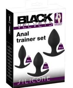 Black Velvets zestaw 3 elementy do treningu mięśni w kolorze czarnym