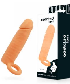 Addicted Toys nakładka anatomiczna model 16 cm elastyczna przezroczysta