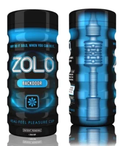 ZOLO Cup Backdoor - maszyna intymna, ergonomiczny model prążkowany