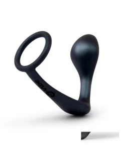 b-Vibe Ringer silikonowy pierścień i anatomiczna wtyczka zielona