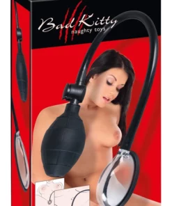 Bad Kitty - Pompka prożniowa ręczna z anatomiczną przyssawką, silikon