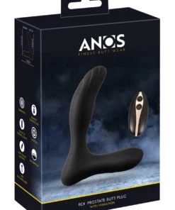 ANOS RC Prostate Plug Czarny - Wibrator Prostaty 7 Trybow z Pilotem