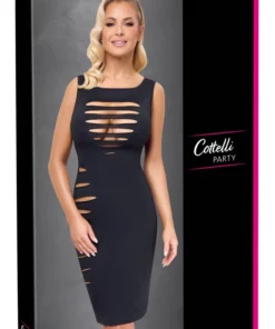 Cottelli PARTY sukienka damska z wycięciami czarna rozmiar M