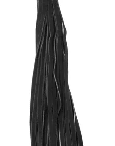 Bad Kitty Flogger klasyczny, czarno-czerwony, skorzany 65 cm