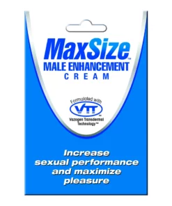 Max Size Cream 5ml - krem pielęgnacyjny dla mężczyzn, saszetka
