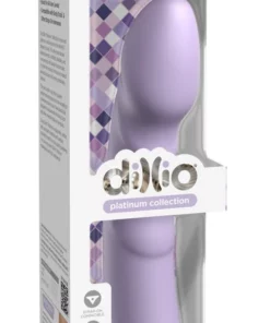 Dillio Platinum Super Eight 21 cm silikonowy model fioletowy z rowkami