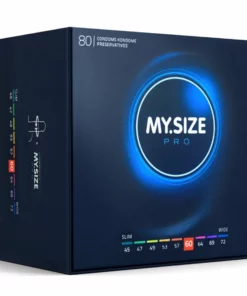 MY.SIZE PRO 60mm 80 sztuk - precyzyjne prezerwatywy z czystego lateksu