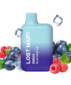 Lost Mary BM600 Jednorazowy Vaper 2% 600 zaciągnięć Niebieski Razz Ice