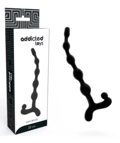 Addicted Toys kulki treningowe anatomiczne 22 cm czarne TPR