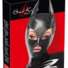 Bad Kitty maska na głowę czarna z uszami elastyczna skora