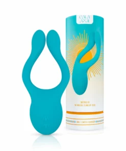 Cala Azul Dani - wielofunkcyjny silikonowy masażer intymny dla par, 10 trybow