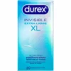 Durex Invisible XL 10 szt. - ultracienkie prezerwatywy, szerokość 57 mm