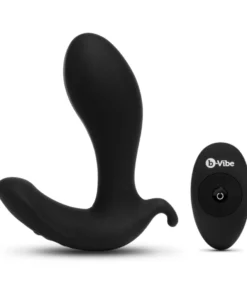 b-Vibe Expand Czarny - Masażer Prostaty z Pilotem, Rozszerzany, Wibrujący