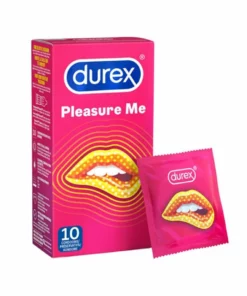 Durex Pleasure Me 10 szt. - prezerwatywy prążkowane i wypustkowane