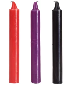 Doc Johnson Japońskie świece do masażu ciała, zestaw 3 kolorow