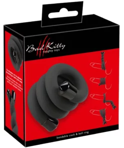Bad Kitty Elastyczny Pierścień Regulowany Czarny 54 cm