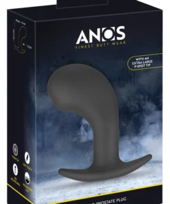 ANOS Big Head Prostate Plug silikonowy masażer z wibracjami USB 10 trybow