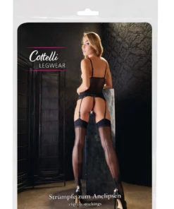 Cottelli Legwear Pończochy Czarny Szwem Klasyczne 15 den Oekotex