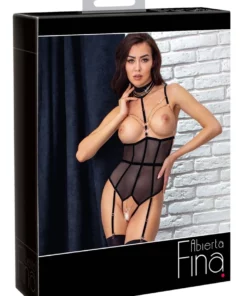 Abierta Fina Body M z ozdobną biżuterią rożowe złoto, otwarta konstrukcja