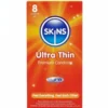 Skins Ultra Thin Premium - ultracienkie prezerwatywy 8 sztuk wanilia
