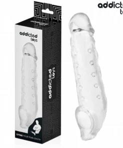 Addicted Toys Transparentna osłona intymna M 27 cm elastyczna