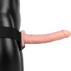 RealRock Hollow Strap-On 24,5 cm - wibrujący model na pasku, regulowany