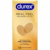 Durex RealFeel 12 szt. - prezerwatywy bez lateksu, 56 mm