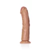 RealRock Zakrzywiony model intymny z przyssawką 23 cm beżowy