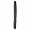 Easytoys - model dwustronny silikonowy, elastyczny, czarny 40 cm