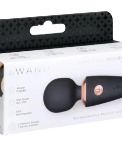 Le Wand Mini Microwand Black - kompaktowy masażer relaksacyjny USB