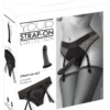 You2Toys Your Strap-On Briefs & Dildo Czarny z Silikonowym Elementem 17,5 cm