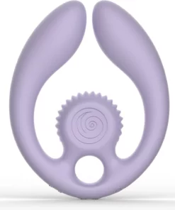 SVibe GIZI Duo - podwojny stymulator dla par, liliowy, pilot bezprzewodowy