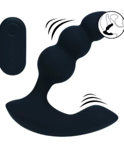 LEVELZ Dual Motor Beaded Pro Black - silikonowy stymulator z pilotem