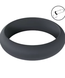 LEVELZ Pierścień Silikonowy L 42mm Czarny - Anatomiczny Design