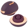 Belou Rotating Vulva Ma - wielofunkcyjny masażer z 2 silnikami, USB, czarny