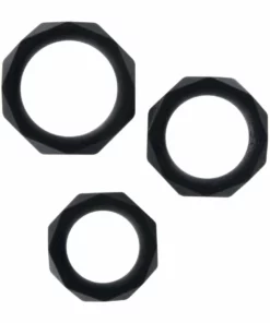 TOYJOY Power Halo C-Ring Set silikonowy zestaw 3 pierścieni rożne rozmiary