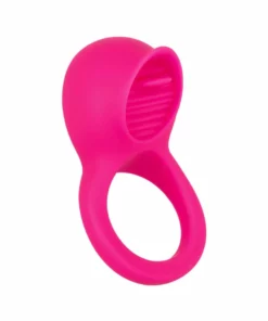 CalExotics Teasing Tongue Enhancer silikonowy pierścień wibrujący USB