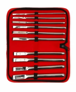 Mr. Steel Single-End Zestaw 10 sond stalowych do rozszerzania, srebrny