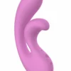Untamed Rabbit Vibrator silikonowy, wodoodporny, 10 trybow, fioletowy