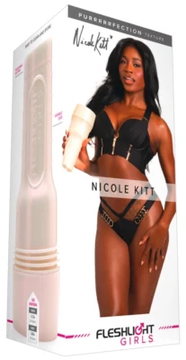 Fleshlight Nicole Kitt Purrrrrfection maszyna intymna Superskin 25 cm