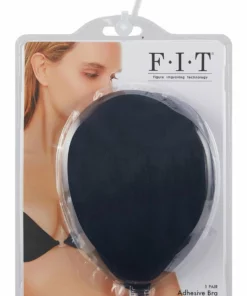 FIT CLOTH Samoprzylepny Biustonosz Silikonowy Czarny Cup C Wielorazowy