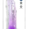 King Cock Clear model 9" z przyssawką fioletowy przezroczysty 24,8 cm