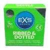 EXS Ribbed & Dotted prezerwatywy 3 szt. żebrowane i kropkowane 56 mm