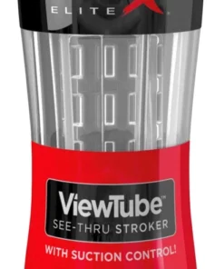 PDX Elite ViewTube - maszyna intymna przezroczysta, system żeberkowany